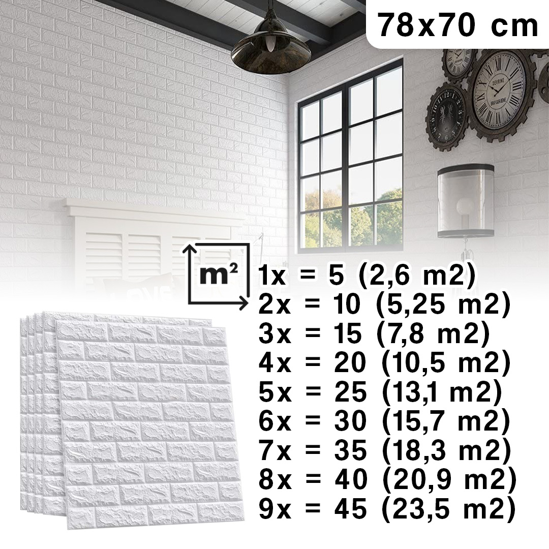 Samolepilne stenske tapete WallStick™ (5 kosov)